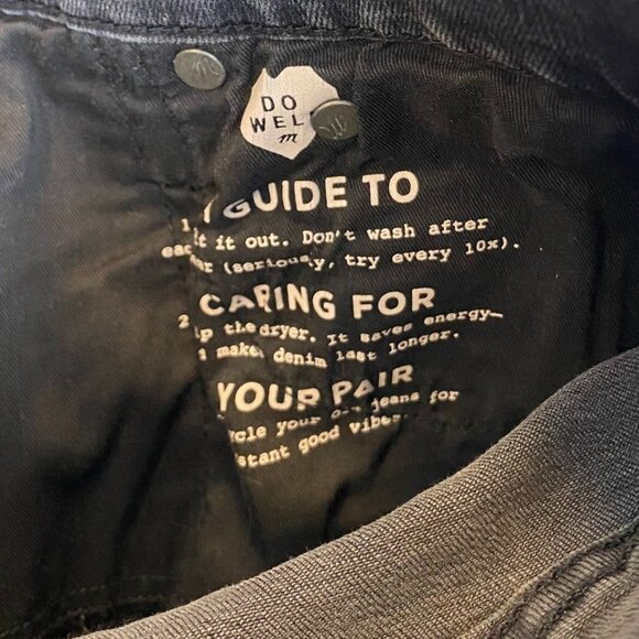 Madewell Womens Jeans 24T Cali Demi-Boot Gray Denim Raw Hem Stretchy Waist Slim - Picture 11 of 16